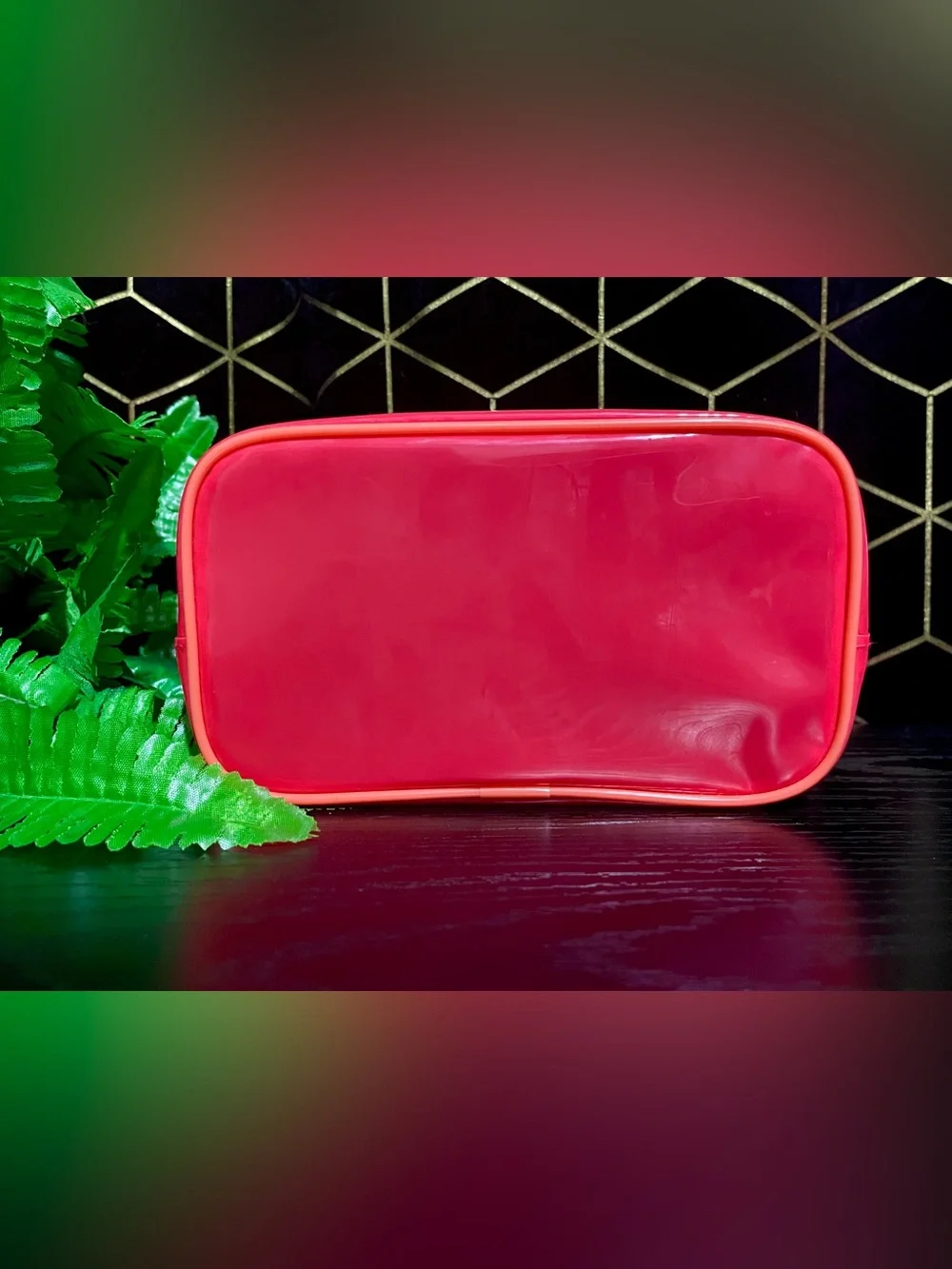 Kayali Red & Orange Jelly Cosmetic Bag